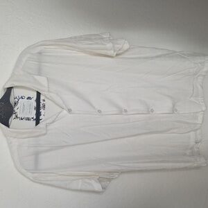 Cactus White Casual Button Down Shirt